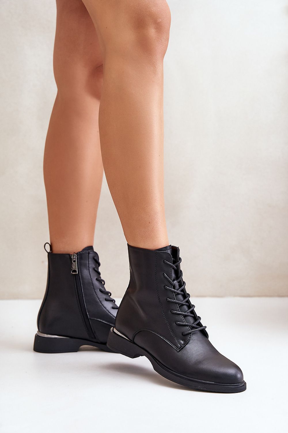 Women's black boots by Vinceza