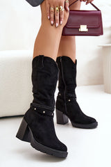 Beautiful intertwining straps heel boots