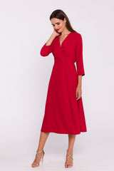 7/8 length sleeves elegant dress