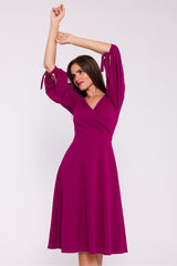 Soft knit fabric romantic dress