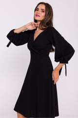 Soft knit fabric romantic dress