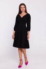 Soft knit fabric romantic dress