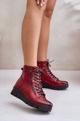 Extremely light eco leather boots