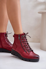 Extremely light eco leather boots