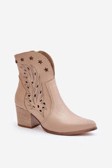 Women's pointed toes heel boots