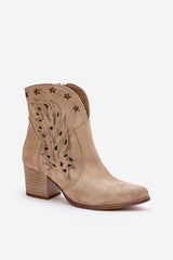 Women's pointed toes heel boots