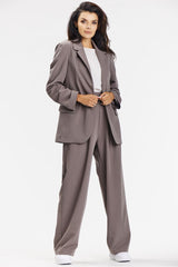 Elegant trousers with wide fabric legs