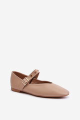 Stylish strap on ballet flats