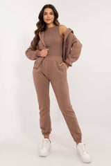 Casual sporty tracksuit set