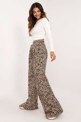 High waist wide leg pants casual set