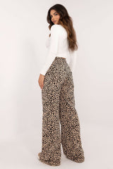 High waist wide leg pants casual set