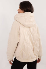 Striking corduroy sleeves jacket