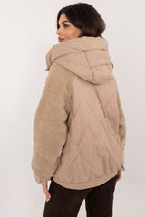 Striking corduroy sleeves jacket