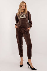 Women's casual style velour set