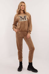 Women's casual style velour set