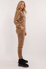 Women's casual style velour set