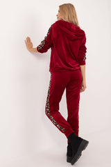 Sweatshirt and pants velour set