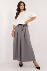 Long elegant flared maxi skirt