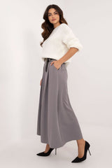 Long elegant flared maxi skirt