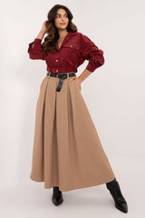 Long elegant flared maxi skirt