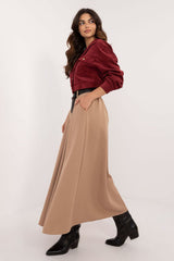 Long elegant flared maxi skirt