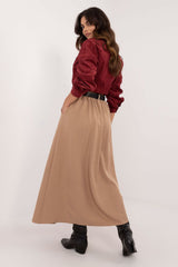 Long elegant flared maxi skirt