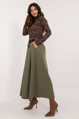 Long elegant flared maxi skirt