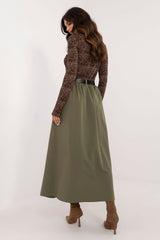 Long elegant flared maxi skirt