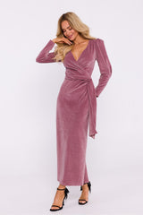 Phenomenal velour knitted evening dress