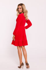 Soft velour knitted stylish dress