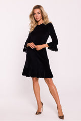 Velour knitwear charming daydress