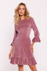 Velour knitwear charming daydress