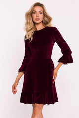 Velour knitwear charming daydress