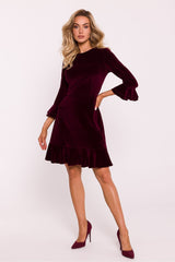 Velour knitwear charming daydress