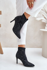 Lovely black heel boots