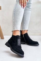 Women's ankle boots with a low upper