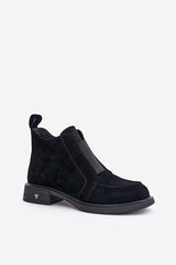 Women's ankle boots with a low upper