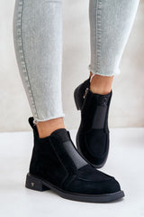 Women's ankle boots with a low upper