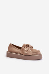 Women's cute bow loafers