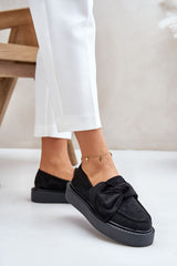 Women's cute bow loafers