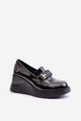 Women's natural leather loafers