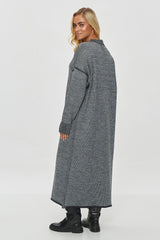 Long sweater dress with a loose cut