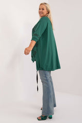 Asymmetrical plus size blouse