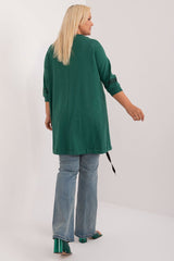 Asymmetrical plus size blouse