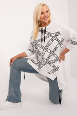 Asymmetrical plus size blouse