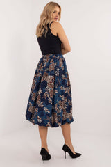 Leopard print bauble midi skirt