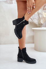 Openwork upper heel boots