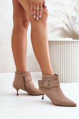 Stylish boots on a stiletto heel