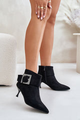 Stylish boots on a stiletto heel