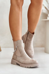 Women's eco-suede Jodhpur boots